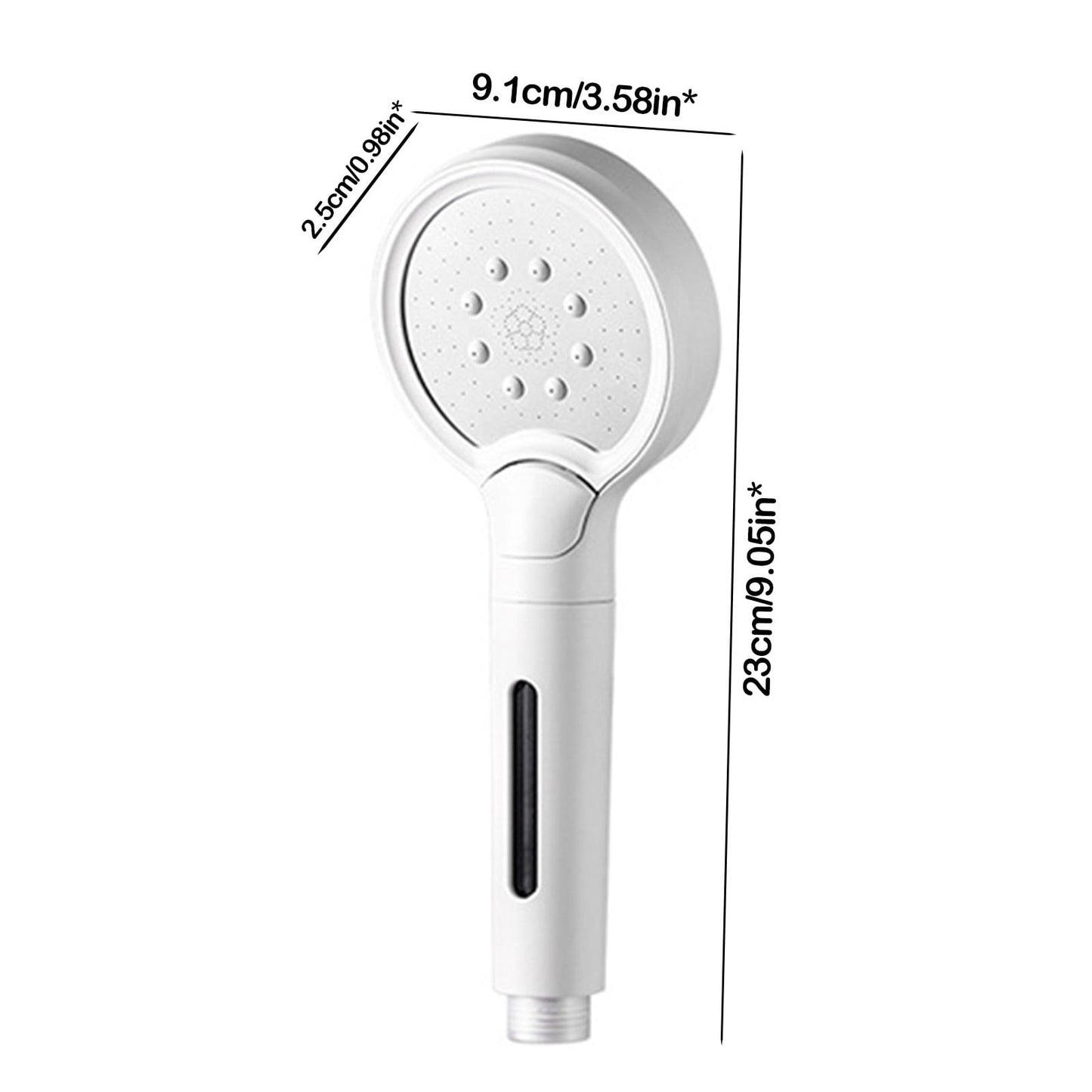 Pressurized Shower Head with Filtered Water Purification